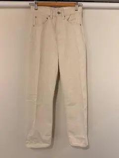 KURODENIM ホワイト ストレートデニム