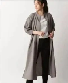 新品未使用2ウェイGLOBAL WORK シャツワンピース グレー F