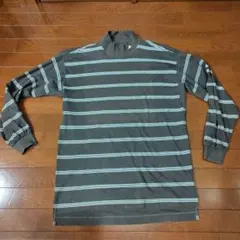 adidas ストライプ ハイネックシャツ メンズゴルフ 0/XG　LL大き目