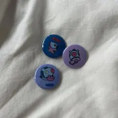 BTS BT21 j-hope ミニ缶バッジ　３個セット