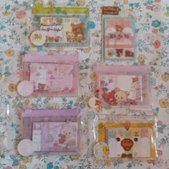 リラックマ、キイロイトリ、付箋紙色々6セット(新品未使用)①