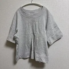 【Uniqlo　U】ユニクロユー　半袖カットソー　グレー　L　綿100％　美品