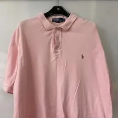 穴あり【Polo Ralph Lauren】 ピンクポロシャツ
