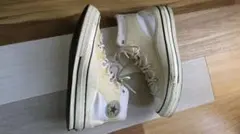 Converse クリーム ハイカットスニーカー