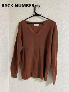 BACK NUMBER☆ゆるめキーネックセーターのサムネイル