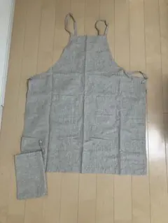 無印良品 麻100% エプロン ナチュラルのサムネイル