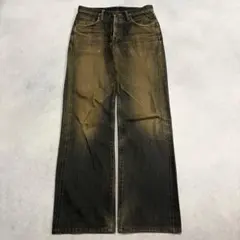 archive crashed loose denim pants y2k