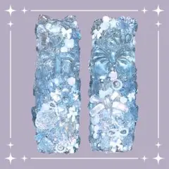 iQOS イルマワン デコケース 埋めつくし 地雷 アイスブルー クリア