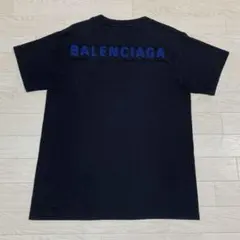 訳あり BALENCIAGA バックロゴ Tシャツ ブラック オーバーサイズ 