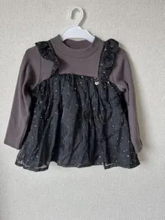 プティマイン　チュールドッキングカットソー　110