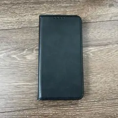 黒 手帳型 iPhoneケース カードポケット付き