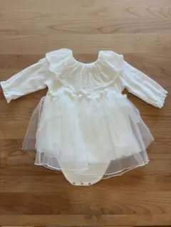 ホワイトフリルベビードレス