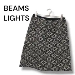 BEAMS LIGHTS　膝丈　スカート　総柄　裏地あり　38のサムネイル