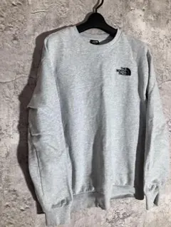 THE NORTH FACE ワンポイントロゴ スウェット クルーネック　霜降