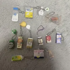 ミニチュア食品キーホルダー 13個セット