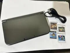 【動作品・ソフト付き】 new ニンテンドー 3DS LL ブラック 黒 充電器