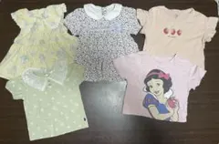 まとめ売り 女の子春物夏物半袖トップス5枚セット 90cm KUMIKYOKU