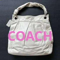 COACH レザー ハンドバッグ ホワイト
