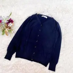 美品★【N./エヌナチュラルビューティーベーシック】Vネックカーディガン(M)