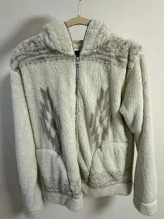 AZUL by moussy フリースジャケット アイボリー
