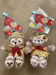 ダッフィ　シェリーメイ　30周年コスチューム　ぬいぐるみバッチ