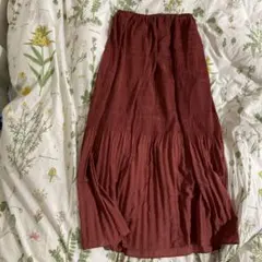 赤 ロングスカート