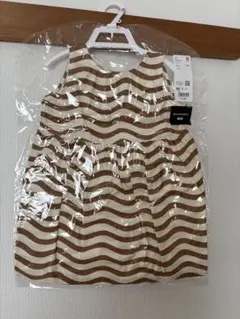 【未開封】90cm ユニクロマリメッコ　ワンピース ブラウン