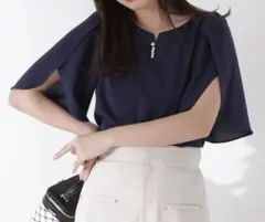 PROPORTION BODY DRESSING ビジューフレアスリーブブラウスのサムネイル