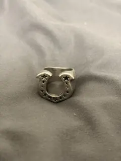 VTG silver925 ring ホースシュー ライトストーン 9号 - メルカリ