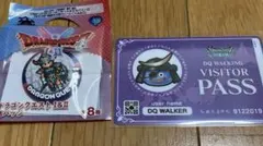 ドラクエウォーク　ビジターパスとローソン100コラボ缶バッジ