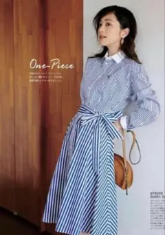 ポロラルフローレン シャツワンピース ストライプ ポニー刺繍 リボン