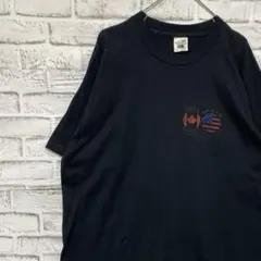 USA製90sヴィンテージTシャツ！シングルステッチブラック古着L 0608