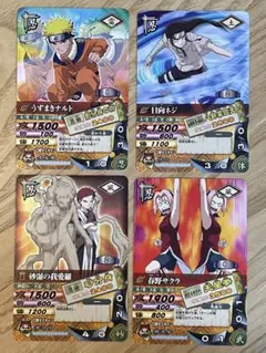 NARUTO ナルティメットカードバトル DNP-001〜004 プロモ 4枚 - メルカリ