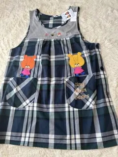 新品　くまのがっこう　ルルロロ　割烹着　エプロン　家事　保育士　新生活
