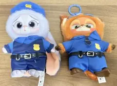 ズートピア miniso ぬいぐるみ ニック ジュディ 警官 2個 中国限定