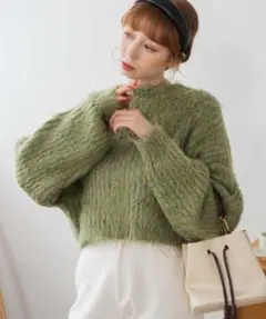 WEGO レディース　ニットグリーン