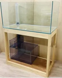 中古大型アクリルオーバーフロー水槽セット - メルカリ