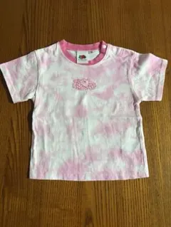 Fruit of the Loom ピンク タイダイ Tシャツ 90のサムネイル