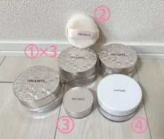 DECORTE ルースパウダーミニサイズ【新品未開封】、スポンジ他6点セット