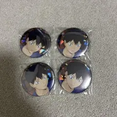 ハイキュー いただきます ホログラム缶バッジ 影山飛雄 4個