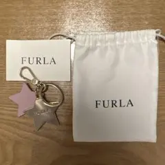 【新品未使用品】FURLA 星型キーホルダー ゴールド ピンク