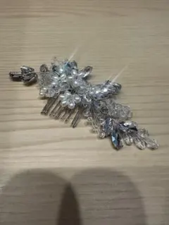 クリスタルパールヘアコーム