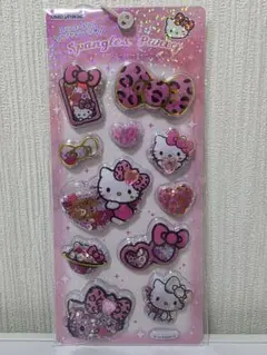 正規品 ハローキティ スパンコールパーティー ギャル ヒョウ柄