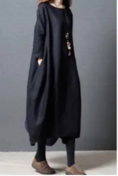 ロングワンピース レディース ワンピース チュニック トップス 大きいサイズ