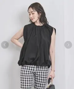 【ユナイテッドアローズ】バルーンケープスリーブブラウス