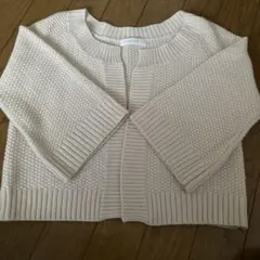 【Mサイズ】any S i S アイボリー 7分袖 カーディガン サイズ2