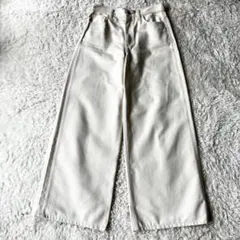 【極美品】セオリー　2025年　HW WIDE JEAN　デニム　26　ホワイトのサムネイル