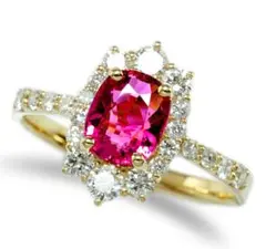卸売事前公開 天然ルビー 1.013ct ビジョンブラッド D0.39ct 中ソ 