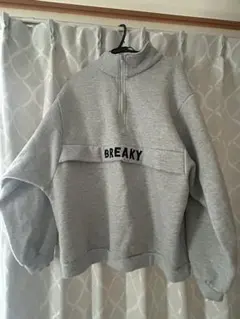 ANAP ハーフジップ スウェット グレー