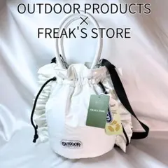 未使用 アウトドアプロダクツ 別注 マルチウェイ エナメルフリルバッグ 2way